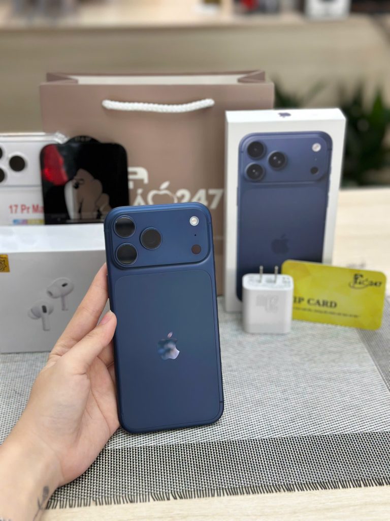 iPhone 17 cũ màu xanh 99% tại Táo 247 Đà Nẵng – máy zin đẹp, phụ kiện đầy đủ