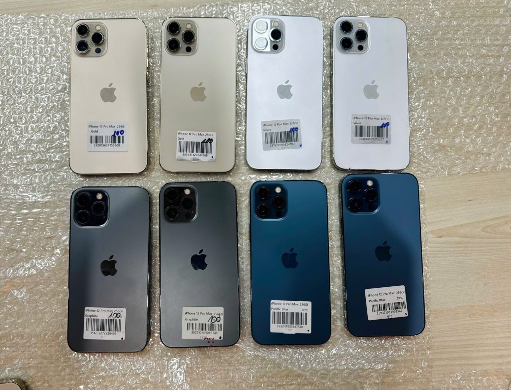 Các mẫu iPhone 12 Pro Max và 13 Pro Max cũ nhiều màu tại Táo 247 – Máy zin, đủ màu, giá tốt
