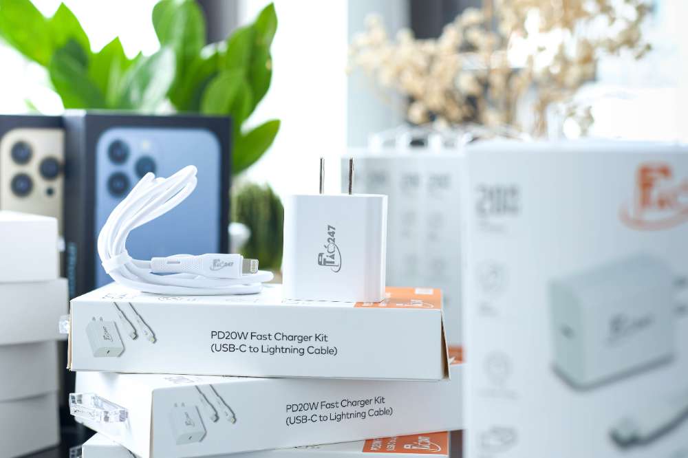 Sạc iPhone chính hãng tại Đà Nẵng bán tại Táo 247, bảo hành 24 tháng, không sạc dỏm