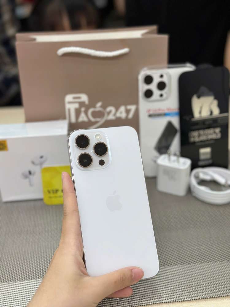 iPhone 14 Pro Max cũ màu trắng – iPhone cũ giá tốt Hồ Chí Minh tại Táo 247 Gò Vấp.