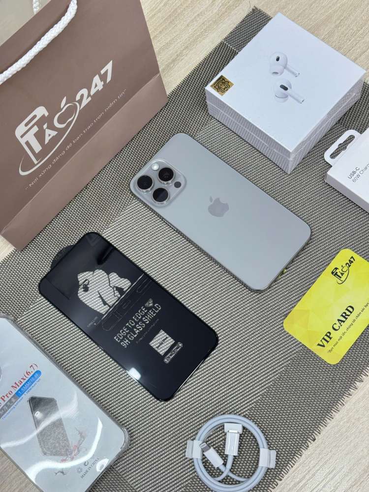iPhone 15 Pro Max cũ like new kèm hộp và phụ kiện tại Táo 247 Đà Nẵng