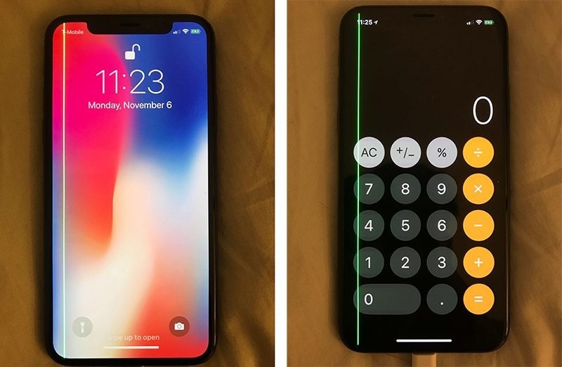 Màn hình iPhone bị sọc nên thay